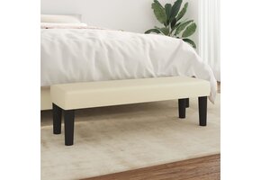 vidaXL Bankje Crème Kunstleer - 64% Korting!