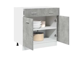 vidaXL Keukenonderkast met Lade - Betongrijs - 36% Korting!