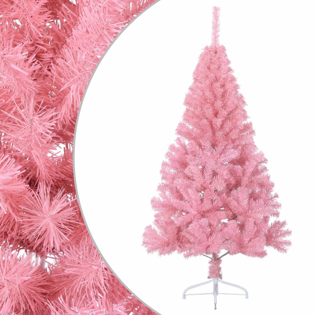 Roze Half Kunstkerstboom 150cm - 33% Korting
