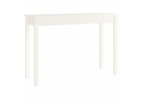 vidaXL Wandtafel Grenenhout Wit 110x40x75 cm - 75% Korting!