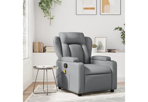 vidaXL Fauteuil Kunstleer Grijs - 63% Korting!