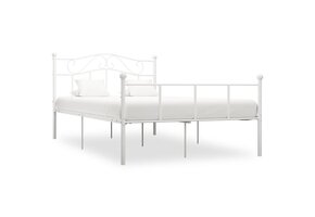 vidaXL Metalen Bedframe Wit 160x200 cm | 53% Korting