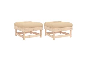 vidaXL Tuinvoetenbanken met Kussens - 41% Korting