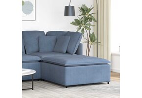 VidaXL Modulaire Bank Voetenbank Module Blauw (75% Korting)