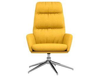 VidaXL Relaxstoel Stof Mosterdgeel - 72% Korting!