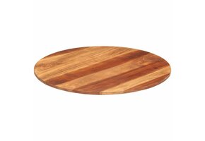 Tafelblad Massief Acaciahout Rond 70cm - 41% Korting!