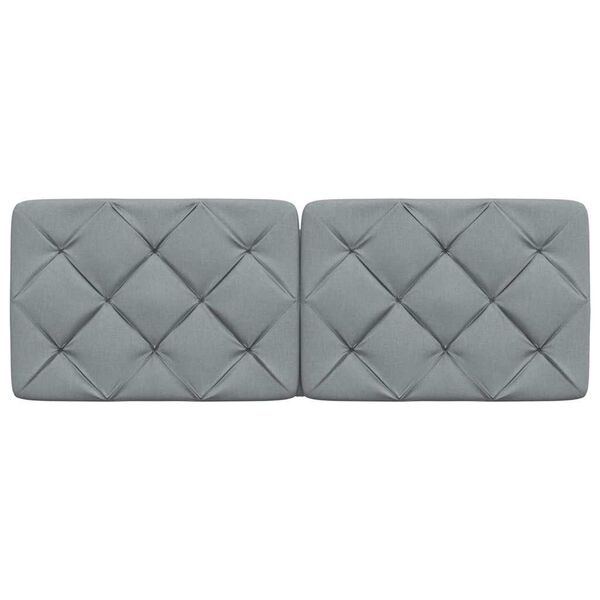 vidaXL Hoofdbordkussen Lichtgrijs - 60% Korting!