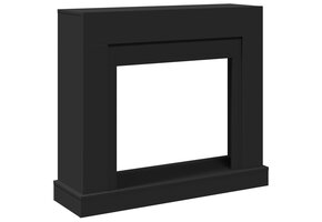 vidaXL Haardombouw Zwart Bewerkt Hout - 60% Korting!