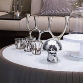 Zilveren Paddenstoel Discobal Decoratie (11 cm) - 45% Korting!