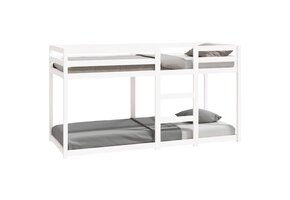 vidaXL Stapelbed Grenenhout Wit 80x200cm - 41% Korting