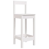 VidaXL Barstoelen Massief Grenenhout Wit (75% KORTING)