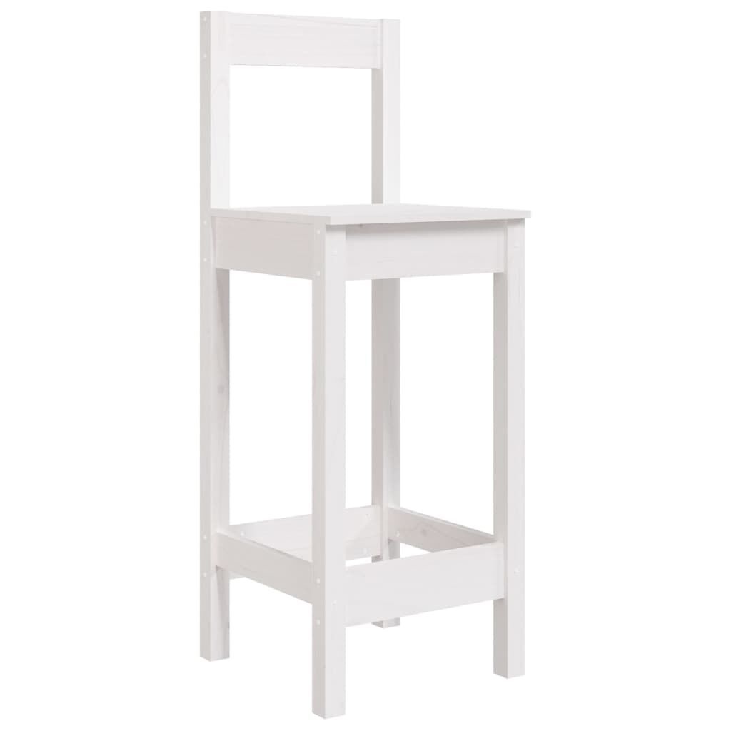 VidaXL Barstoelen Massief Grenenhout Wit (75% KORTING)
