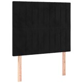 vidaXL Hoofdborden 2 st 80x5x78/88 cm fluweel zwart