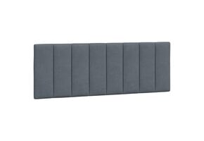 vidaXL Hoofdbordkussen 120cm Donkergrijs Fluweel - 56% Korting!