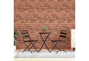 vidaXL 10 st Wandpanelen 3D terracottakleurige baksteen EPS