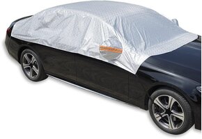 Waterdichte Winddichte Vorst Autohoes, Anti UV Half Dikke Autohoes Met Reflecterende Strepen, UV-bescherming Voor Voorruit, Zij-/achterruiten, Spiegelbeschermer, S/M maat