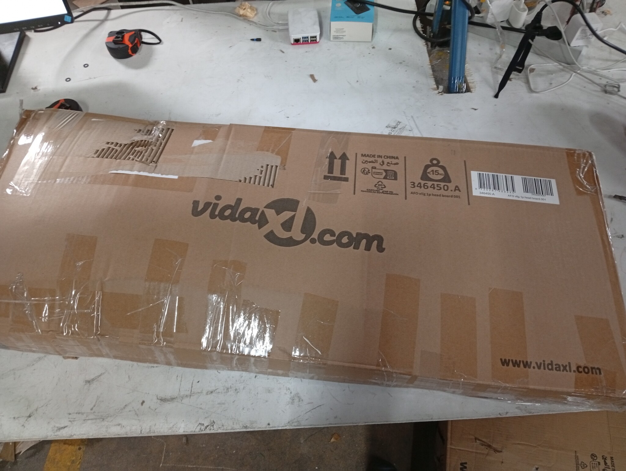 vidaXL Hoofdbord Lichtgrijs Fluweel - 68% Korting