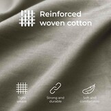 Kussenkussen 40x60 Versterkte katoen (set van 2) - Lichtgrijs - strak weven van 57 schroefdraden/cm² - kussenkussencase 40 x 60 cm - gecertificeerde oeko