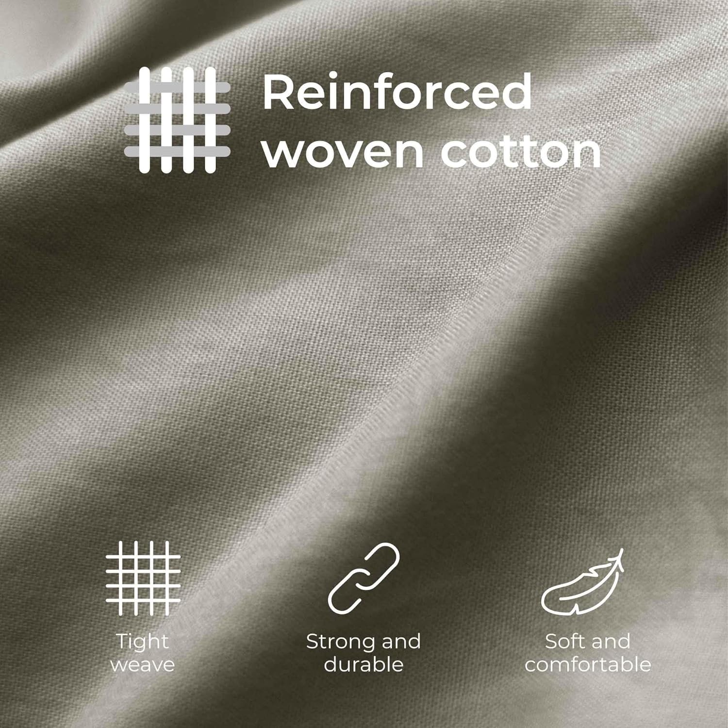 Kussenkussen 40x60 Versterkte katoen (set van 2) - Lichtgrijs - strak weven van 57 schroefdraden/cm² - kussenkussencase 40 x 60 cm - gecertificeerde oeko