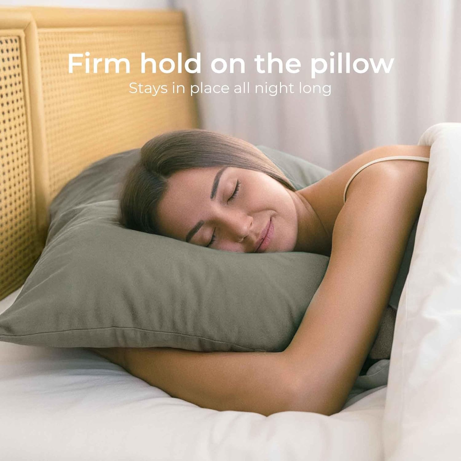 Kussenkussen 40x60 Versterkte katoen (set van 2) - Lichtgrijs - strak weven van 57 schroefdraden/cm² - kussenkussencase 40 x 60 cm - gecertificeerde oeko