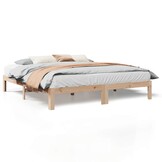 vidaXL Bedframe zonder matras massief grenenhout 180x200 cm