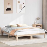 vidaXL Bedframe zonder matras massief grenenhout 180x200 cm