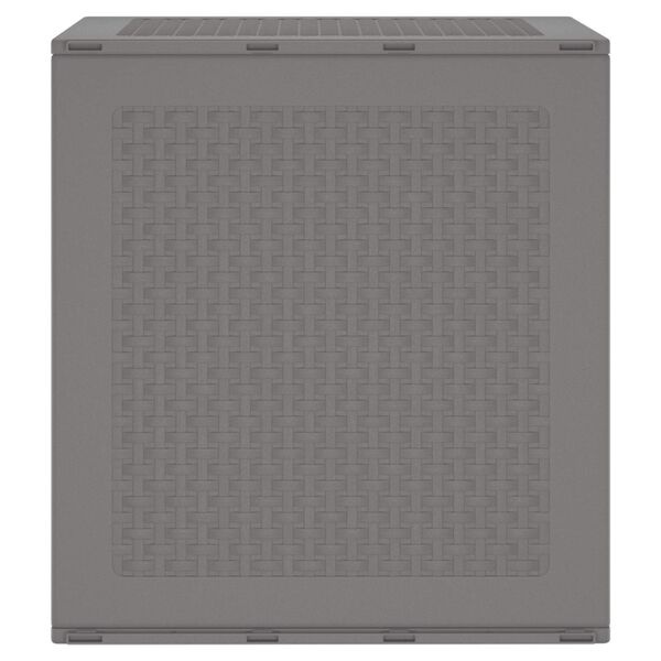 vidaXL Tuinopslagdoos Lichtgrijs 55 x 53 x 57 cm Polypropyleen