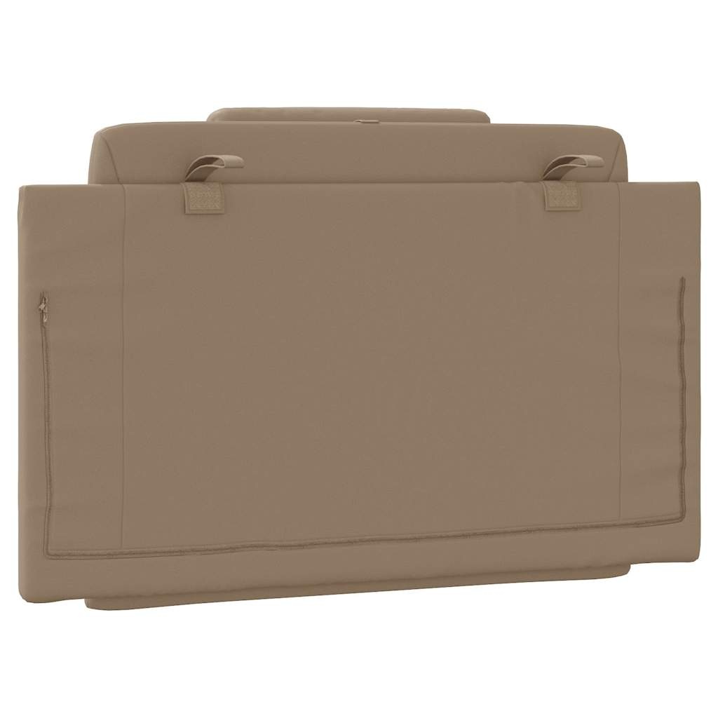 vidaXL Hoofdbordkussen 90 cm kunstleer cappuccinokleurig