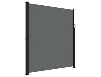 vidaXL Windscherm uittrekbaar 220x300 cm antracietkleurig