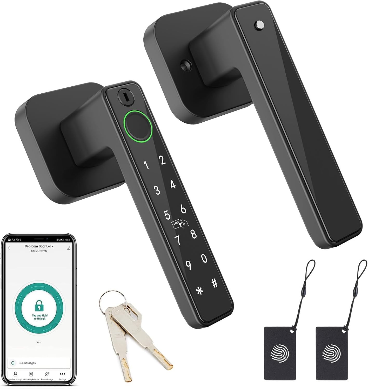 FITNATE Smart deurslot met vingerafdruk voor thuis