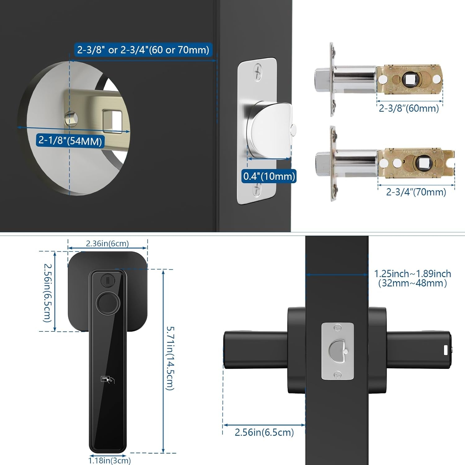 FITNATE Smart deurslot met vingerafdruk voor thuis