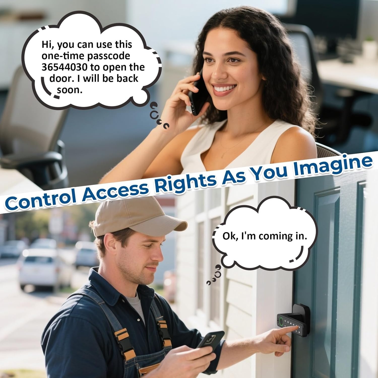 FITNATE Smart deurslot met vingerafdruk voor thuis