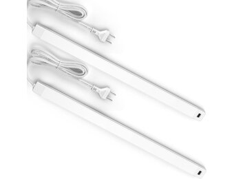 Set van 2 LED Onderbouwlampen 60cm Wit, Dimbare Keukenverlichting met Handsensor