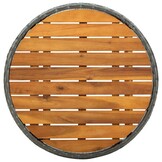 vidaXL Tafeltje 60cm: Poly Rattan & Hout | 57% Korting!