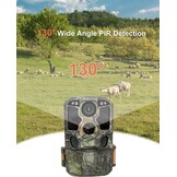 KJK Wildcamera met mobiele telefoontransmissie-app, 4K 64MP HD WLAN Bluetooth wildcamera met bewegingsmelder nachtzicht, 64 GB geheugenkaart, 0,1 s trigger