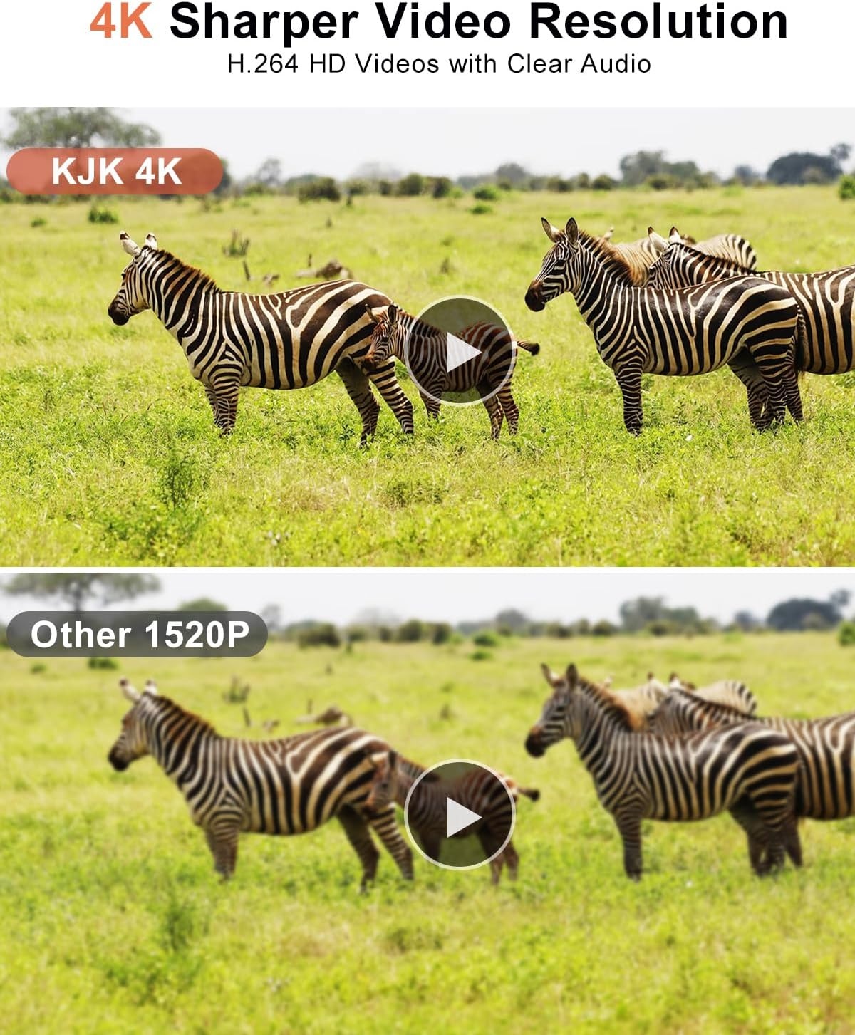 KJK Wildcamera met mobiele telefoontransmissie-app, 4K 64MP HD WLAN Bluetooth wildcamera met bewegingsmelder nachtzicht, 64 GB geheugenkaart, 0,1 s trigger