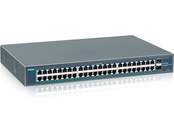 YuanLey 48-Poorts PoE Switch met SFP Uplink - 30% Korting