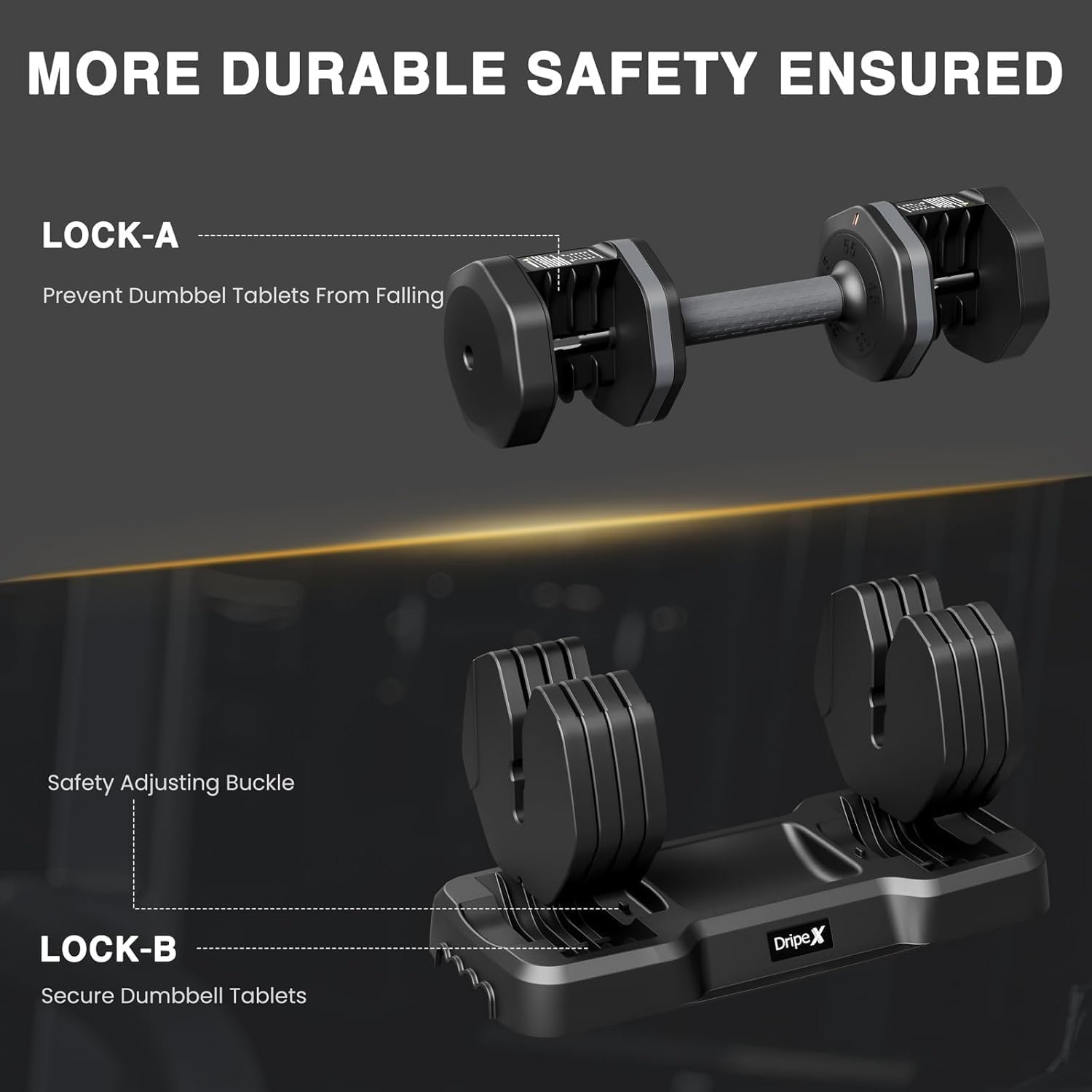 Dripex Verstelbare Halters (24.5kg) - 34% Korting!
