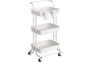 SONGMICS Rolwagen Wit - 46% Korting