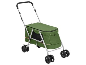 Inklapbare Hondenwagen Groen - 35% Korting