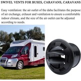 2x Universele Ventilatie-uitlaat 75mm - Auto, Camper - 28% Korting