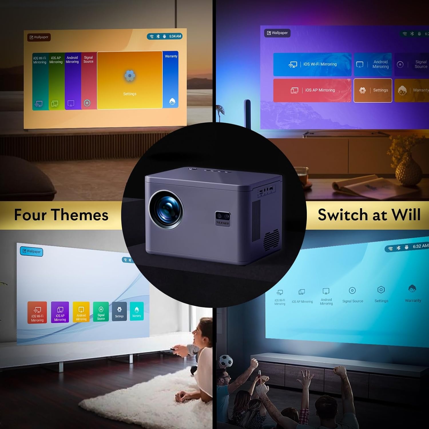 4K Mini LED Projector met 34% Korting! Elektrisch Scherp & Zoom