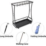 Bimiti IJzeren Paraplubak - Hoekmodel Zwart met Korting!