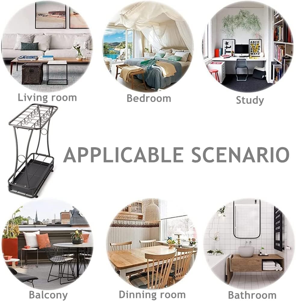 Bimiti IJzeren Paraplubak - Hoekmodel Zwart met Korting!