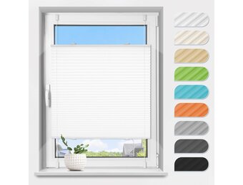 Plisségordijn Wit 70x130 cm - 31% Korting!