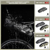 Rhinowalk Waterdichte Zadeltas - 1.5-13L - Zwart - 29% Korting!