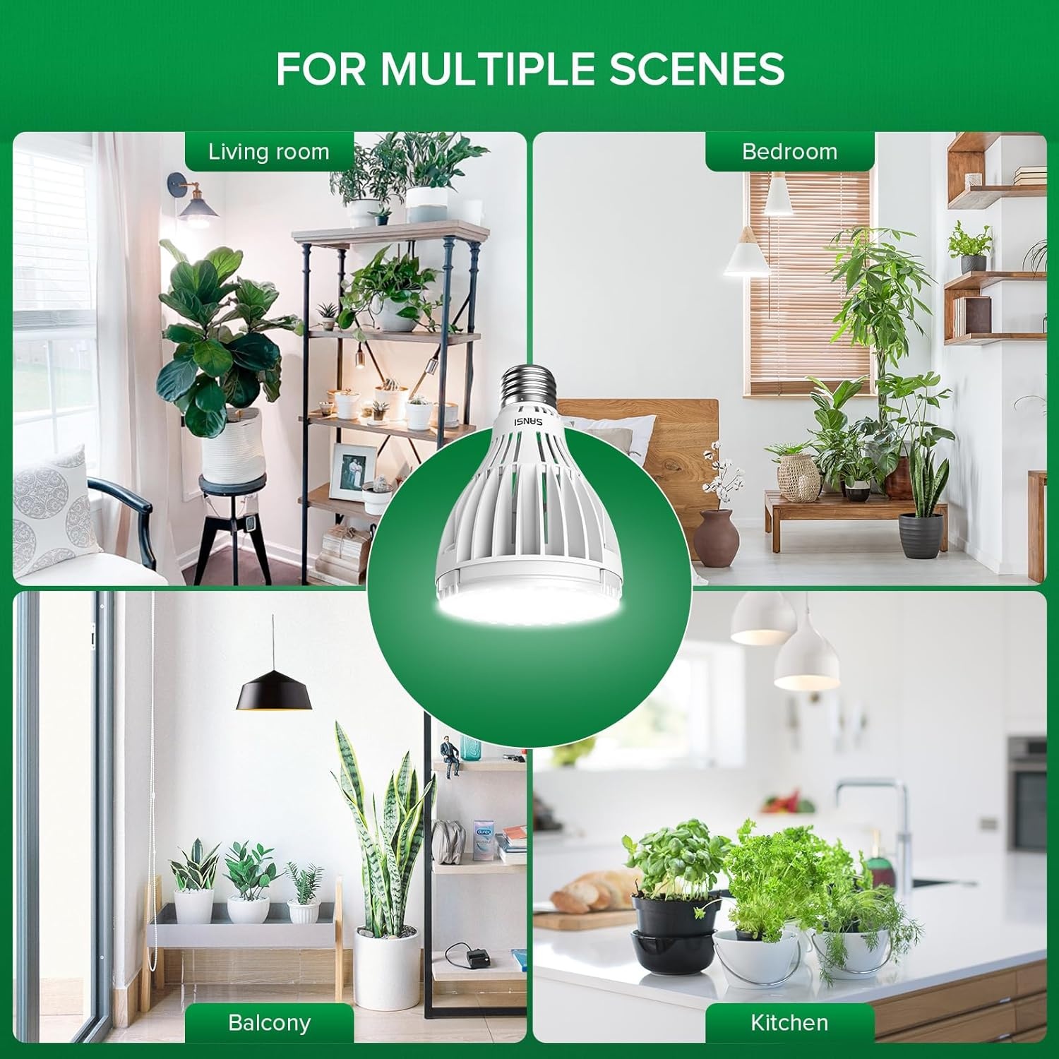 SANSI 30W LED Plantenlamp Volledig Spectrum met 29% Korting