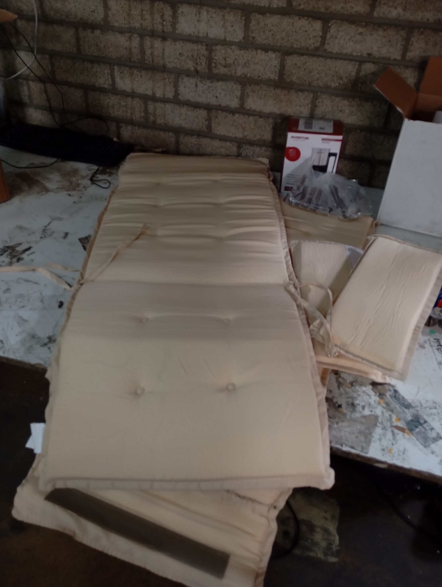 VidaXL Stoelkussens Hoge Rug Oxford Beige (53% Korting)