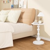 Metalen Ronde Bijzettafel Wit - 52% Korting!