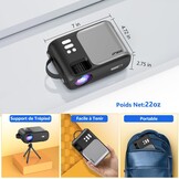 Mini Projector 1080p WiFi Bluetooth - 29% Korting